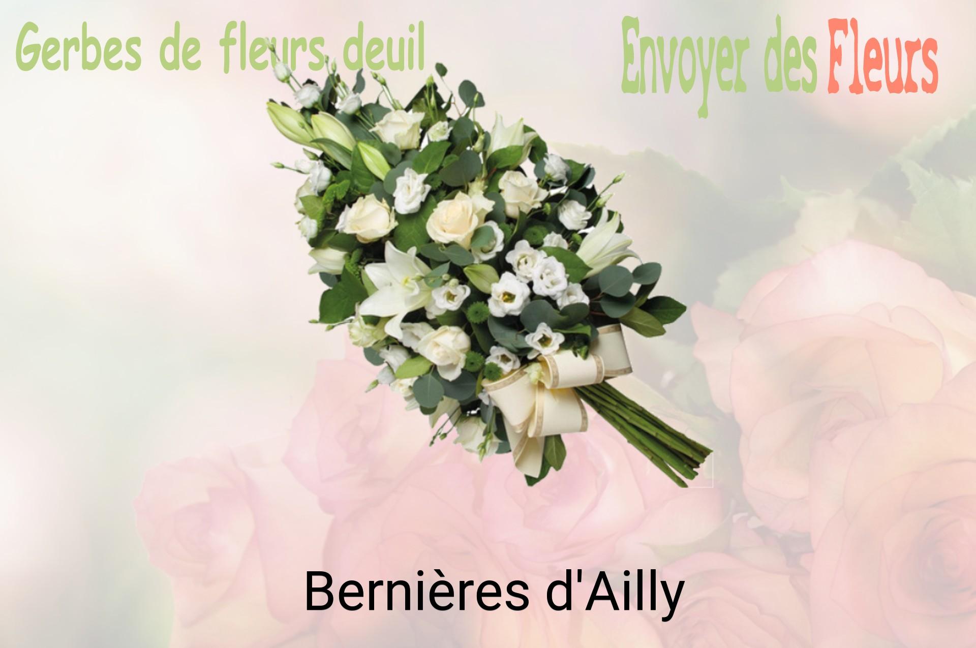 Gerbe de fleurs de deuil livrée à Bernières-d'Ailly